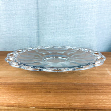 Load image into Gallery viewer, Vintage Imperial Glass Clear Glass Crochet Lace Rim Platter
