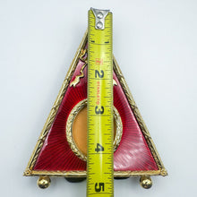 Load image into Gallery viewer, 1980s Romanov Gifts Red Imperial Triangle Picture Frame
