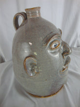 Load image into Gallery viewer, SC Marvin Bailey Folk Art Pottery Experimental Glaze Ugly Face Jug
