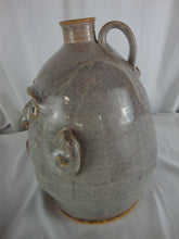 Load image into Gallery viewer, SC Marvin Bailey Folk Art Pottery Experimental Glaze Ugly Face Jug
