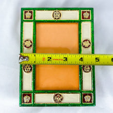 Load image into Gallery viewer, 1980s Romanov Gifts Green Imperial Enamel Picture Frame
