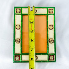 Load image into Gallery viewer, 1980s Romanov Gifts Green Imperial Enamel Picture Frame
