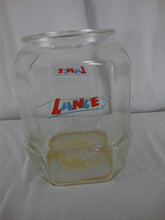 Load image into Gallery viewer, Vintage Lance Store Display 8 Sided Glass Countertop Jar No Lid/Stains
