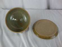 Load image into Gallery viewer, Vintage Handmade Ceramic Cheese Butter Plate with Dome Cover Artist Signed
