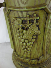 Load image into Gallery viewer, Vintage Hong Kong Molded Plastic Wood Look Harvest Grapes Ice Bucket with Handle
