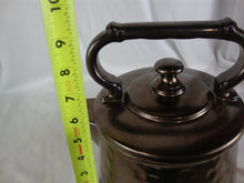 Load image into Gallery viewer, Vintage McCoy USA Bronze Ceramic Teapot Cookie Biscuit Jar with Lid
