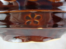 Load image into Gallery viewer, Vintage Marcrest Oven Proof Daisy Dot Brown Stoneware Divided Dish
