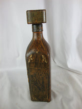 Load image into Gallery viewer, Vintage Golden Crown Italy Leather Wrapped Empty Liquor Decanter
