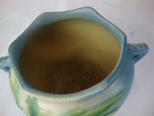 Load image into Gallery viewer, Vintage Roseville Pottery 651-3 Blue Bleeding Hearts Small Urn Vase
