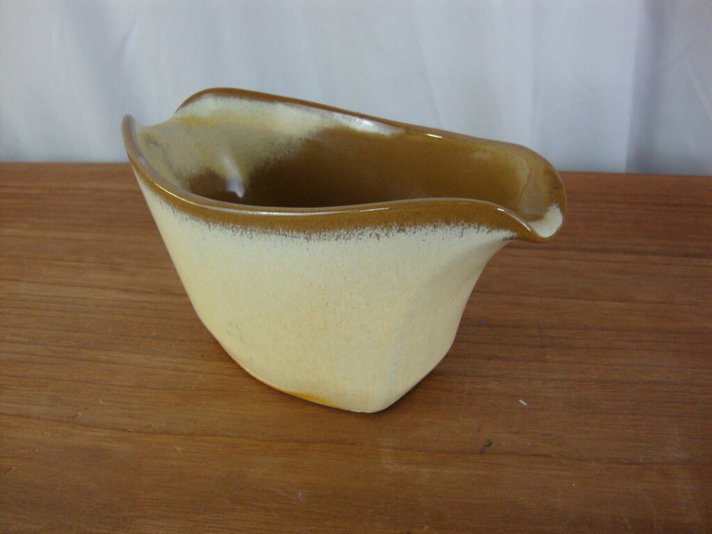 Vintage Frankoma Pottery Desert Gold Pottery Gravy Boat