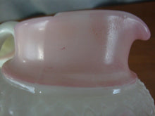 Load image into Gallery viewer, Antique Hobnail Milk Glass Creamer and Sugar and Waste Bowl Table Set
