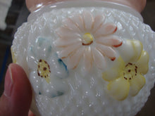Load image into Gallery viewer, Antique Hobnail Milk Glass Creamer and Sugar and Waste Bowl Table Set
