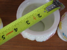 Load image into Gallery viewer, Antique Hobnail Milk Glass Creamer and Sugar and Waste Bowl Table Set
