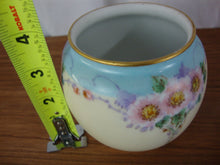 Load image into Gallery viewer, Antique Handpainted Floral 3 Piece Marmalade Lidded Jar with Underplate
