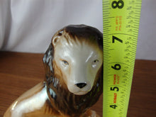 Load image into Gallery viewer, Vintage Brazil Orange Lusterware Lion Figurine
