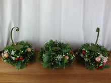 Load image into Gallery viewer, MCM Faux Greenery Ornament Holders and Candleholder Table Set
