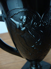 Load image into Gallery viewer, Vintage LE Smith Black Amethyst Double Handle Heart Dancing Nymph Urn Vase
