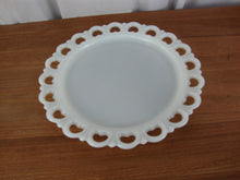 Load image into Gallery viewer, Vintage Anchor Hocking Lace Edge Milk Glass Serving Dish
