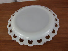 Load image into Gallery viewer, Vintage Anchor Hocking Lace Edge Milk Glass Serving Dish
