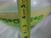 Load image into Gallery viewer, Vintage Pyrex Promotional Green Dots/Squares 444 Mixing Serving Bowl
