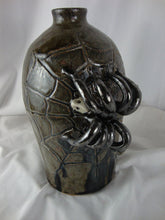 Load image into Gallery viewer, Jeff Standridge Folk Art Pottery 3D Spider Ugly Face Jug
