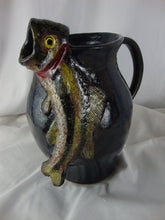 Load image into Gallery viewer, Mike Craven Folk Art Pottery Trout Spout Pitcher
