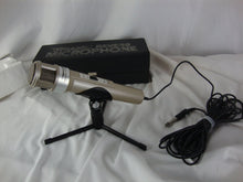 Load image into Gallery viewer, Vintage Realistic Dynamic Reverb Microphone with Cord, Stand and Case
