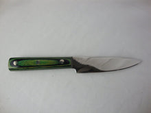 Load image into Gallery viewer, Eagle River Knife Co Alaska Dymondwood Green and Black Handle Kitchen Utility Steak Knife
