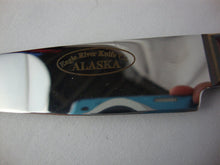 Load image into Gallery viewer, Eagle River Knife Co Alaska Dymondwood Brown and Black Handle Kitchen Utility Steak Knife
