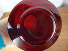 Load image into Gallery viewer, Vintage Viking Glass Ruby Red Glass Small Liquor Decanter with Stopper
