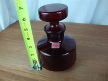 Load image into Gallery viewer, Vintage Viking Glass Ruby Red Glass Small Liquor Decanter with Stopper
