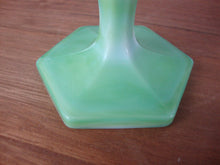 Load image into Gallery viewer, Vintage Westmoreland Green Slag Glass Double Handled Compote
