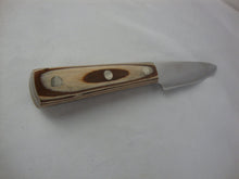 Load image into Gallery viewer, Eagle River Knife Co Alaska Dymondwood Brown and Tan Handle Kitchen Utility Steak Knife
