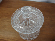 Load image into Gallery viewer, Vintage Fostoria Lead Crystal Biscuit Jar with Lid
