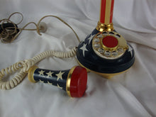 Load image into Gallery viewer, 1973 Western Electric Stars &amp; Stripes Candlestick Rotary Dial Telephone *UNTESTED*
