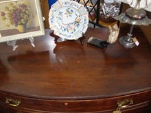 Load image into Gallery viewer, Antique Sheraton Bowfront Fluted Sides Four Drawer Dresser
