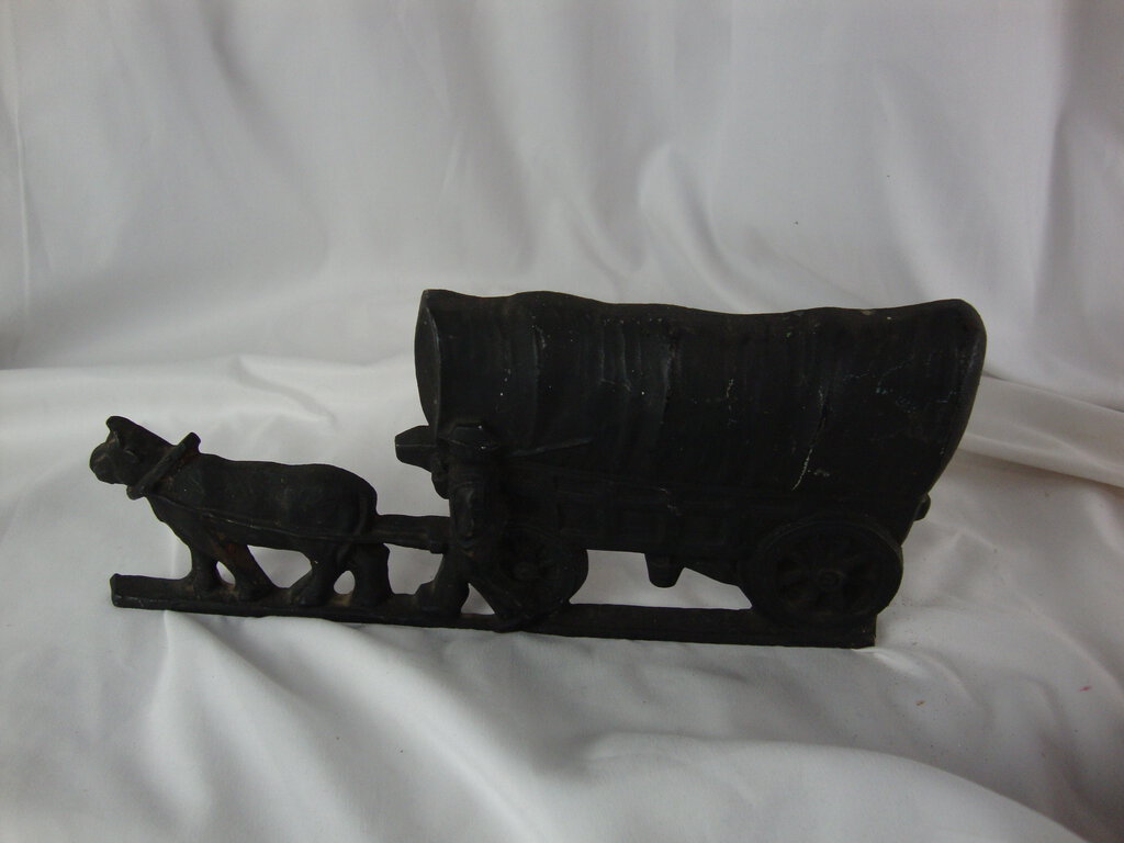 Vintage Cast Iron Ox with Yoke and Carriage Door Stop