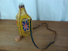 Load image into Gallery viewer, Vintage Cayman Islands BWL Souvenir Leather Covered Decanter Empty Bottle
