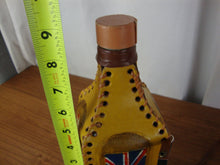 Load image into Gallery viewer, Vintage Cayman Islands BWL Souvenir Leather Covered Decanter Empty Bottle
