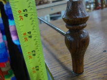 Load image into Gallery viewer, Antique Oak Carved Face Ladies Writing Desk with Gallery Rail
