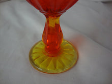 Load image into Gallery viewer, Vintage Fenton Amberina Glass Medium Swung Vase
