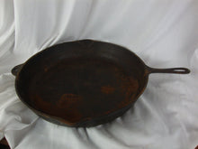 Load image into Gallery viewer, Vintage 14A Heat Ring XLarge Cast Iron Skillet Unrestored
