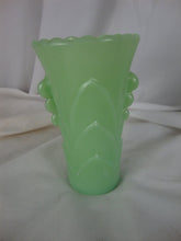 Load image into Gallery viewer, Vintage Fire King Jadeite Art Deco Leaf Vase
