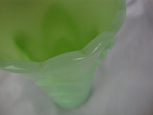 Load image into Gallery viewer, Vintage Fire King Jadeite Art Deco Leaf Vase
