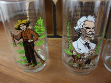 Load image into Gallery viewer, 1985 Burger King Mark Twain Festival Summer Souvenir Glasses Set of 4
