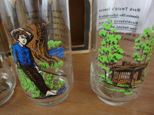 Load image into Gallery viewer, 1985 Burger King Mark Twain Festival Summer Souvenir Glasses Set of 4
