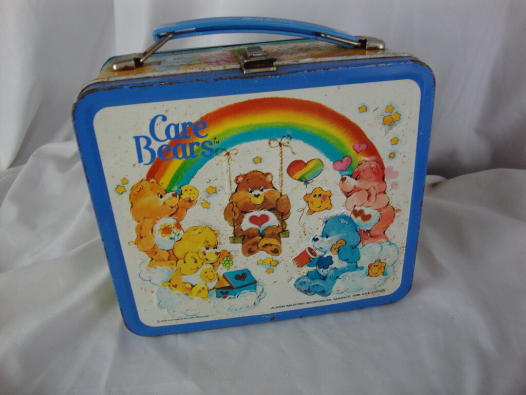 1983 Aladdin Care Bears Metal Lunch Box No Thermos