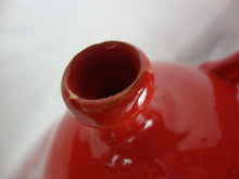 Load image into Gallery viewer, Marvin Bailey Fire Red Devil Double Spout 7 Inch Ugly Face Jug
