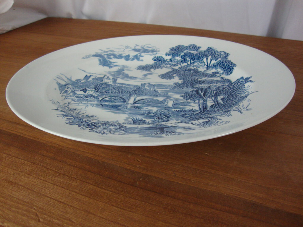 Vintage Enoch Wedgwood Countryside Pattern 12 Inch Serving Platter