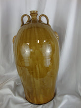 Load image into Gallery viewer, Marvin Bailey Pottery 19 Inch Amber Tan Xlarge 11 Tooth Ugly Face Jug
